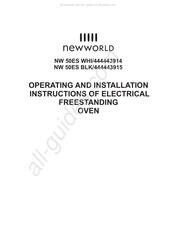 Newworld NW 50ES WHI/444443914 Operating And Installation Instruction