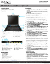 StarTech.com RKCONS1708K Quick Start Manual