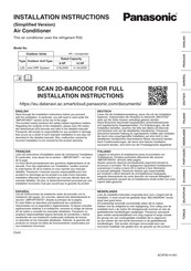 Panasonic U-10LZ2E8 Installation Instructions Manual