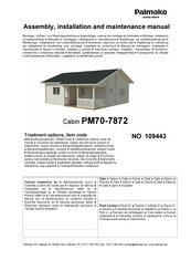 Lemeks Palmako PM70-7872 Assembly, Installation And Maintenance Manual