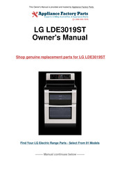 LG LDE3017SW Service Manual