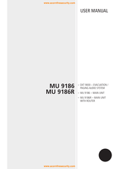 RCF MU 9186R User Manual