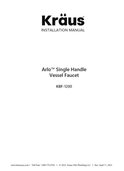 Kraus Arlo KBF-1200 Installation Manual