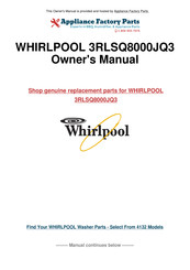 Whirlpool 3RLSQ8000 Use & Care Manual