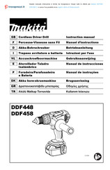 Makita DDF458Y1J Instruction Manual
