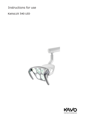KaVo KaVoLUX 540 LED U Instructions For Use Manual