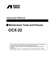 Anest Iwata OCX-22 Instruction Manual