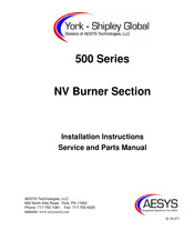 AESYS York-Shipley NVB-2 Installation Instructions Manual