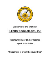 E-Collar Technologies FC-100-RED Quick Start Manual