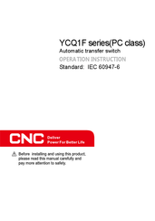 CNC YCQ1F-250 Operation Instructions Manual