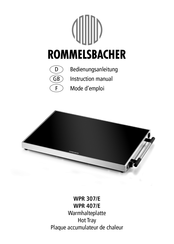 Rommelsbacher WPR 407/E Instruction Manual