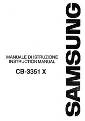 Samsung CB-3351X Instruction Manual