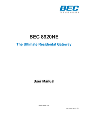 BEC 8920NE Ultimum User Manual