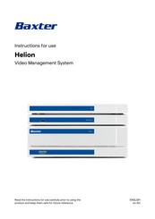 baxter Helion Conference Instructions For Use Manual