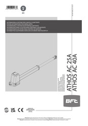 BFT ATHOS AC 40A Installation Manual