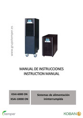 Temper Koban KSAI-6000 ON Instruction Manual