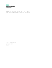 HP Enterprise ProLiant DL20 Gen10 Plus User Manual