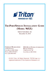 TDL Triton 96 Series Installation Manual