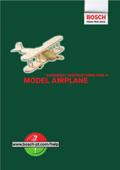 Bosch MODEL AIRPLANE Assembly Instructions Manual