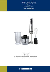 Heinner HHB-DC1000SSBK Manual
