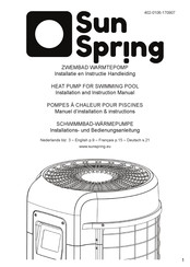 Hot Splash Sun Spring 14 Installation And Instruction Manual