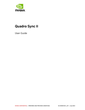 Nvidia QUADRO SYNC II User Manual