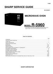 Sharp R-5960 Service Manual