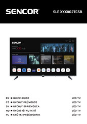 Sencor SLE 43US802TCSB Quick Start Manual