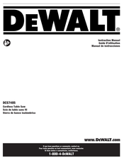 DeWalt DCS7485T1 Instruction Manual
