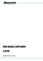 Bianchi E-OLTRE User's Manual Supplement