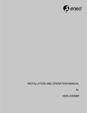 Eneo HDB-2080MIR Installation And Operation Manual