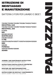 PALAZZANI 3-TRE 823260 Assembly And Maintenance Instructions