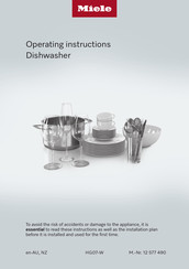 Miele G 7609 Operating Instructions Manual