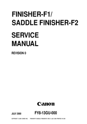 Canon SADDLE FINISHER-F2 Service Manual