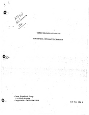 Cetec Broadcast Group 7000 Series Manual