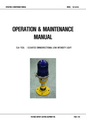 Airport Lighting ELA-TEDL Operating & Maintenance Manual
