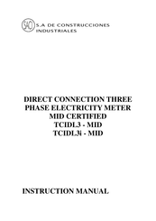 Saci TCIDL3i-MID Instruction Manual