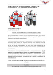Victory Fire & Gas ZX-UL-SM001 Service Manual