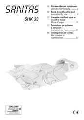 Sanitas SHK 33 Instructions For Use Manual