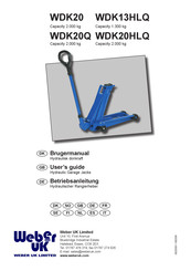 Weber WDK20 User Manual