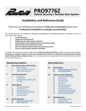 PURSUIT PRO9776Z Installation And Reference Manual