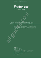 Foster Multifunction S4000 PP User Manual