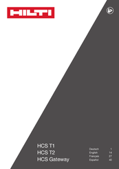 Hilti HCS Gateway Operating Instructions Manual