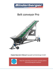Binderberger FB-MFP-1 Original Operator's Manual