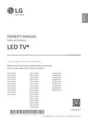 LG 75UP7760PSB Owner's Manual