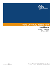 Alpha Technologies Continuity 1000 Series User Manual