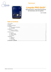 ccei Limpido Pro easy 60 Manual