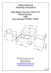 Mendler 1800 Assembly Instructions Manual