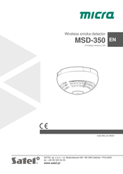 Satel MSD-350 Quick Start Manual