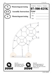 Sove 07-500-025K Assembly Instructions Manual